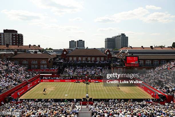 General view of Andy Murray Arena during the Men's Singles First Round match between Holger Rune of Denmark and Christopher O'Connell of Australia on...