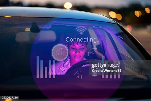 Computer Screen On Windshield 262 Car Front Seat Windshield Stock Photos, High-Res Pictures, and ...