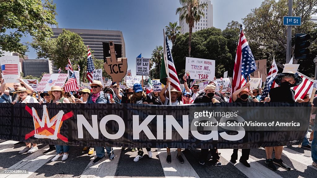 Feature Races Signs Immigration Protest shows all races protesting ICE raids of Trump ...
