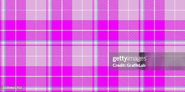 pink plaid pattern - royal purple background stock illustrations