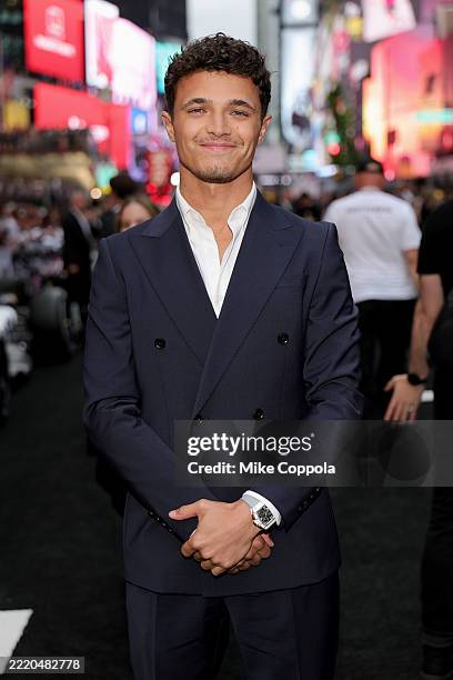 Lando Norris attends the World Premiere of F1® The Movie in Times Square on June 16, 2025 in New York City.