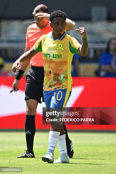 Lucas Ribeiro Leg Sundowns' Brazilian forward Lucas Ribeiro celebrates scoring his ...