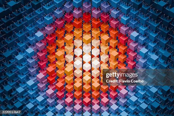 blockchain core architecture and data propagation - verbindungsblock stock-fotos und bilder