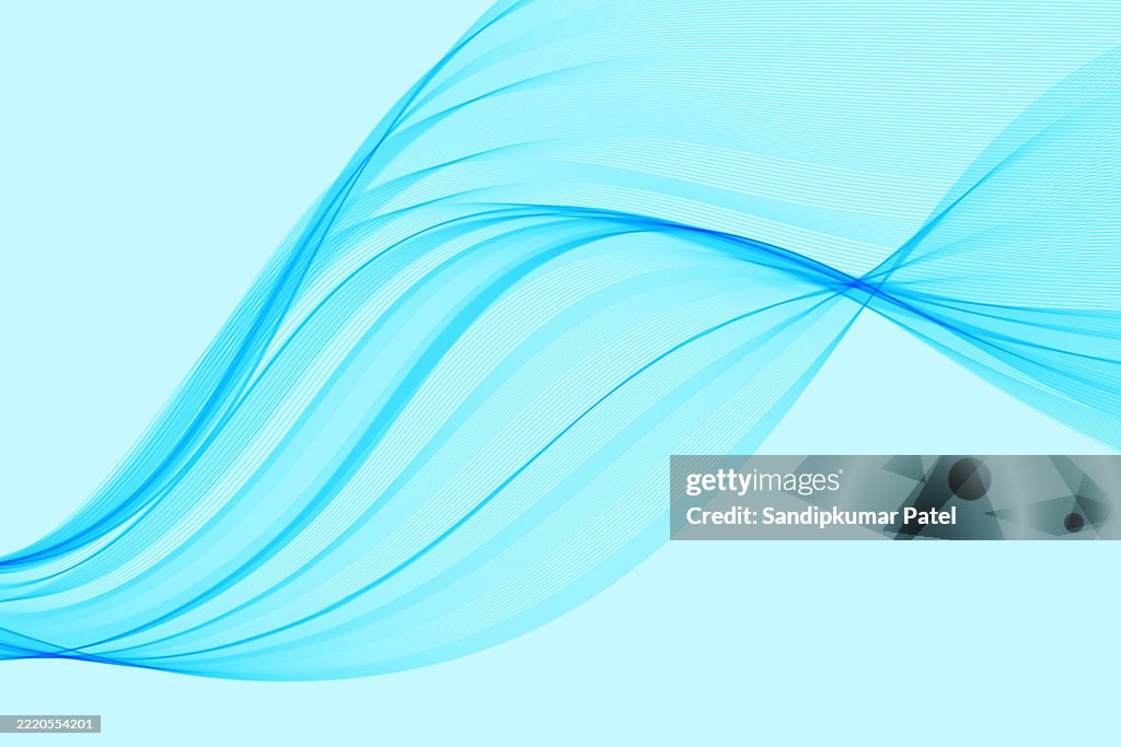 Abstract Simple Blue Wave Background High-Res Vector Graphic - Getty Images
