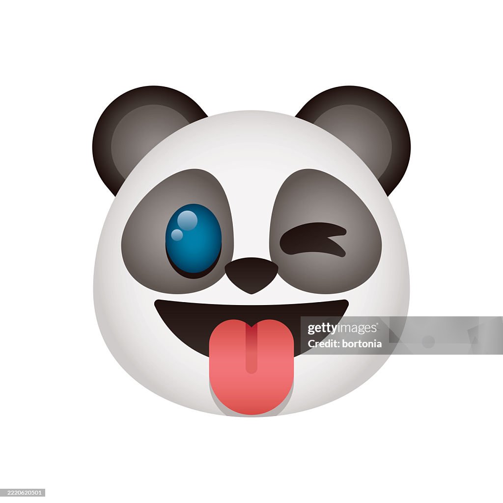 Winking Panda Emoji High-Res Vector Graphic - Getty Images