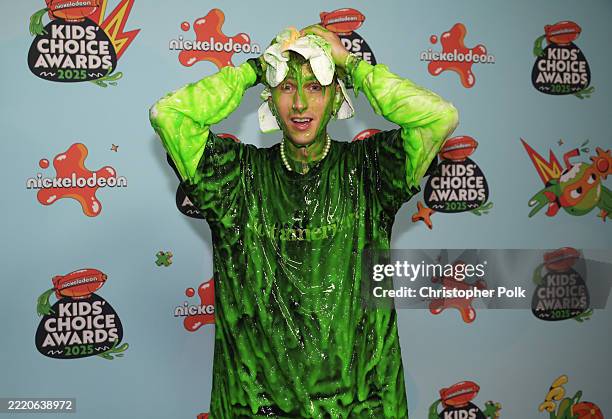 Mgk at the Nickelodeon 2025 Kids' Choice Awards held at Barker Hangar on June 21, 2025 in Santa Monica, California.