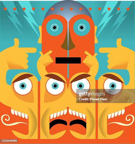 public-facing employees and angry customers - rude customer stock illustrations