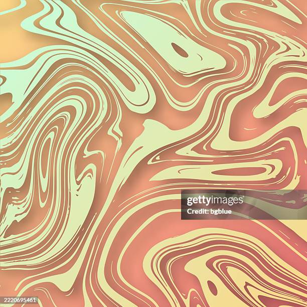 liquid background with orange gradient - trendy design - beige background marble stock illustrations