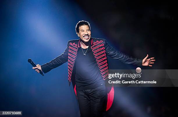 Lionel Richie performs on stage during the opening night of his 'Say Hello To The Hits' UK & European Tour, at The SSE Arena Belfast on May 31, 2025...