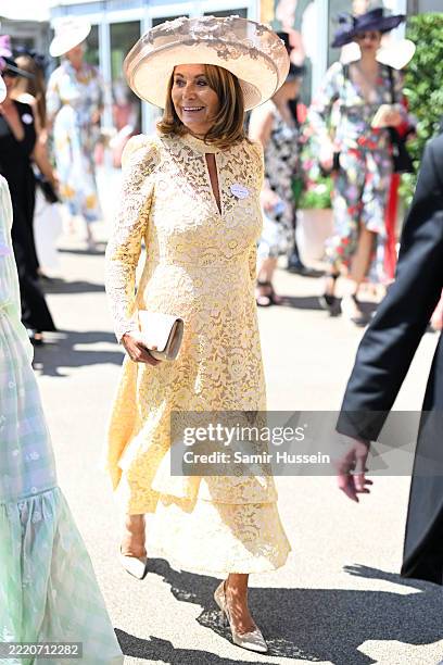 Carole Middleton attends day two of Royal Ascot at Ascot Racecourse on June 18, 2025 in Ascot, England.