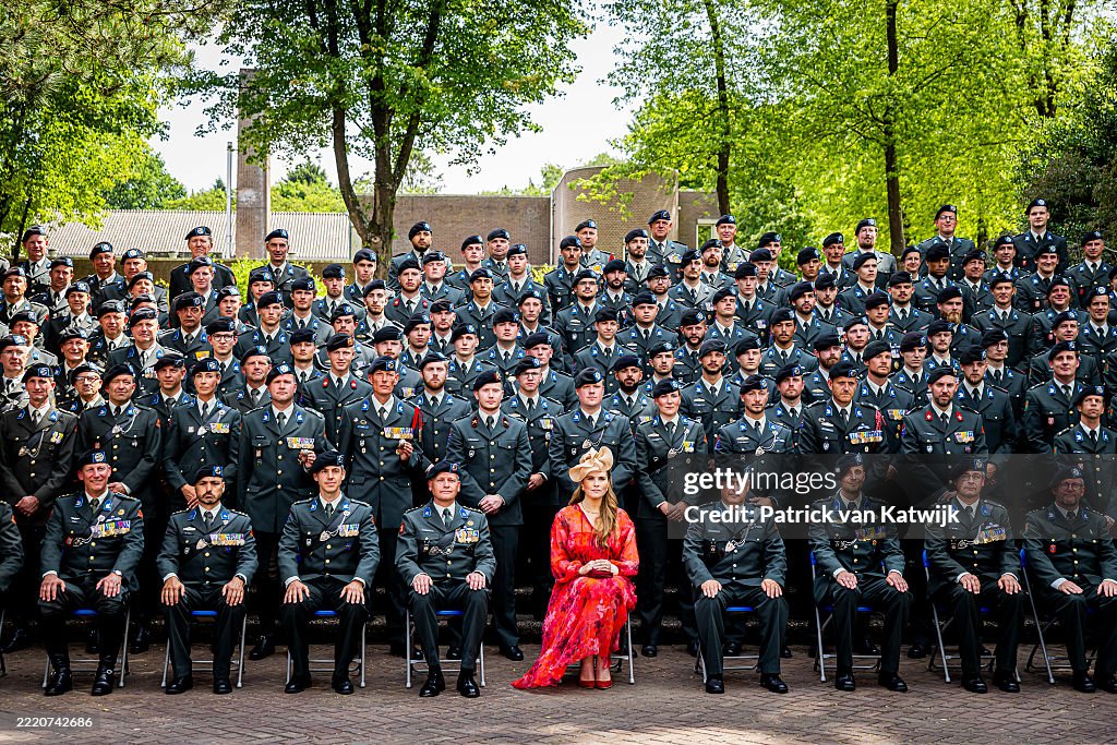 King Willem-Alexander Of The Netherlands & Princess Amalia Attend Presentation Of Princess Catharina-Amalia's Regiment