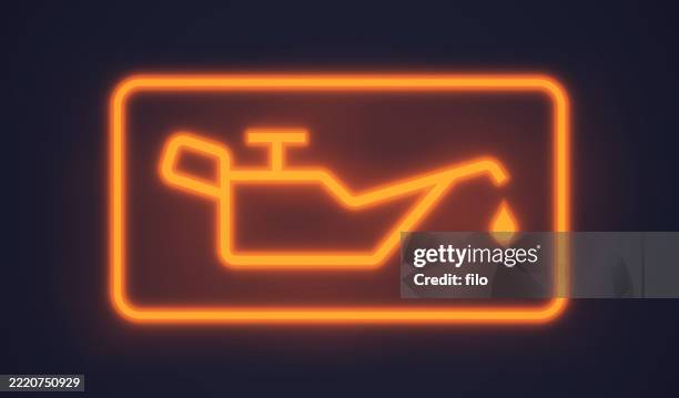 oil warning light service needed symbol - car dashboard stock illustrations