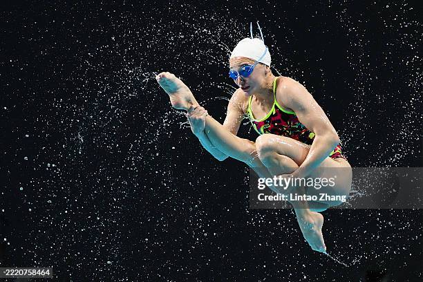 Neutral Independent Athletes perform during the day three of World Aquatics Artistic Swimming World Cup Super Final 2025 at Xi'an Olympic Sports...