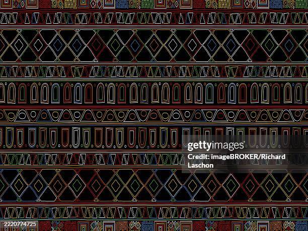 decorative colored background tribal pattern in colors. design for background, carpet, wallpaper, wrapping, batik, fabric - batik stock illustrations