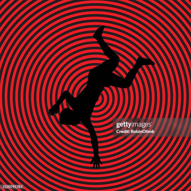 falling man vortex - man falling stock illustrations
