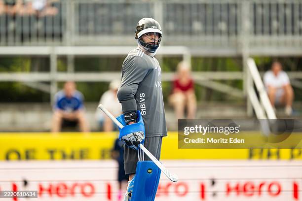 Jean-Paul Danneberg of Team Germany during the match between Team Germany and Team Argentina at Ernst-Reuter-Stadion on June 22, 2025 in Berlin,...