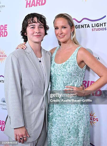 Jade Whipkey and Anna Camp attend the Los Angeles Premiere of "Bride Hard" at DGA Theater Complex on June 18, 2025 in Los Angeles, California.