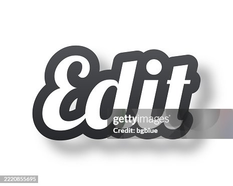 Edit - 3D Text with shadow on white background Edit - 3D Text with shadow on white background