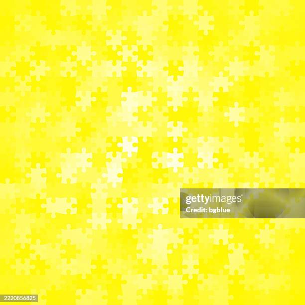 yellow abstract background with jigsaw puzzle - puzzle background stock illustrations