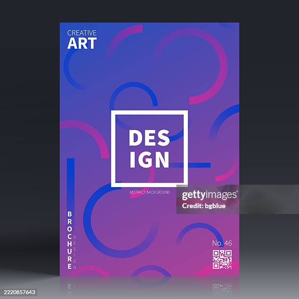 brochure template layout, purple cover design, business annual report, flyer, magazine - open circle stock illustrations