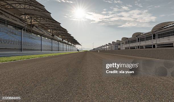 auto racing racetrack - rally stockfoto's en -beelden