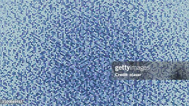 geometric pattern featuring a gradient of blue shades texture - tapestry texture stock illustrations