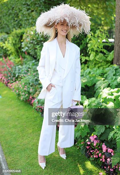 Flora Gibbs attends day three of Royal Ascot at Ascot Racecourse on June 19, 2025 in Ascot, England.