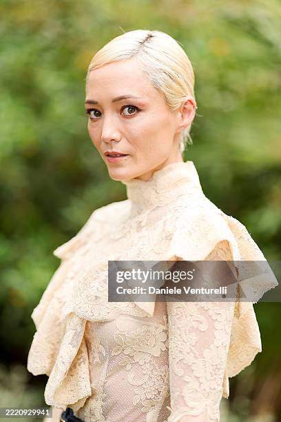 Pom Klementieff attends the Filming Italy 2025 photocall at Forte Village Resort on June 19, 2025 in Santa Margherita di Pula, Italy.