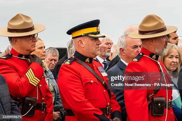 Royal Canadian Mounted Police Assistant Commissioner David Tebout during a commemoration at the Ahakista Memorial in West Cork, to mark the 40th...
