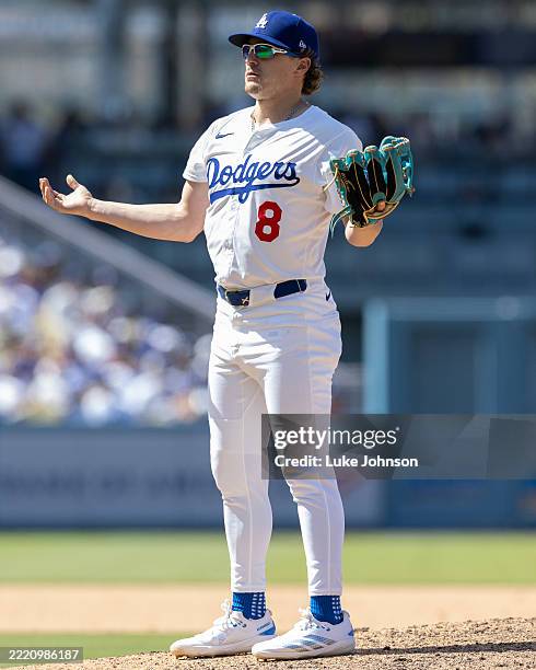 Los Angeles, CA Los Angeles Dodgers pseudo relief pitcher Enrique Hernández wants a call in the ninth inning as the Dodgers take on the Washington...