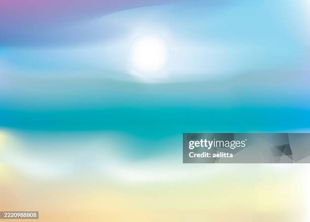 abstract background. multi colored. sunset. sunrise. sea. - seafoam stock illustrations