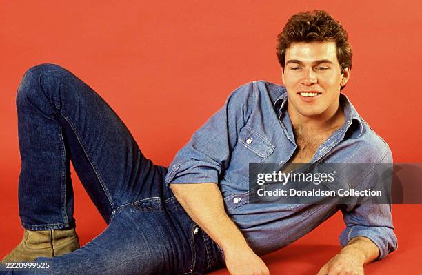 American actor and model Jon-Erik Hexum poses for a portrait in Los Angeles, California, circa 1983.