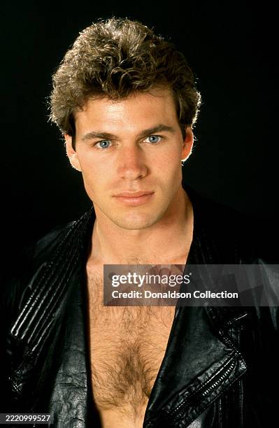American actor and model Jon-Erik Hexum poses for a portrait in Los Angeles, California, circa 1983.