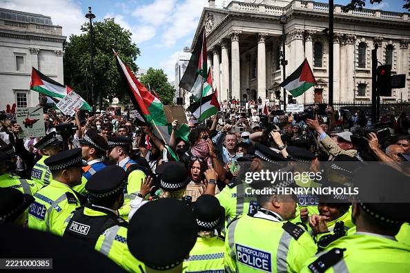 BRITAIN-ISRAEL-PALESTINIANS-CONFLICT-DEMO BRITAIN-ISRAEL-PALESTINIANS-CONFLICT-DEMO