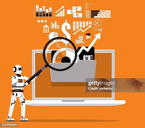 Document Analysis Ai Robot High Res Vector Graphic Getty Images Document analysis ai robot high res vector graphic getty images