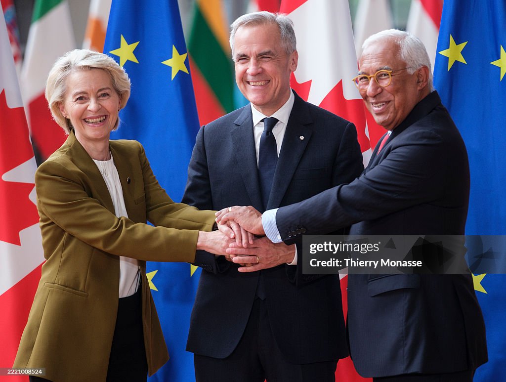 Prime Minister Of Canada Visits The EU