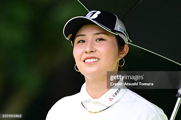 Momoko Osato of Japan is seen on the 7th hole during the first round of NICHIREI LADIES at Sodegaura Country Club Shinsode Course on June 20, 2025 in...