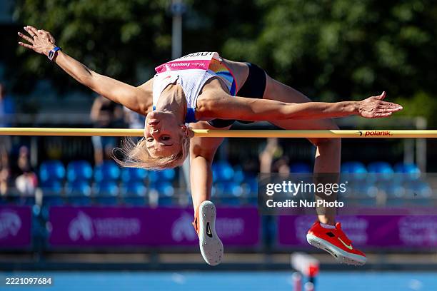 Yuliya Levchenko during athletics Halina Konopacka Classic meeting in Warsaw, Poland on 22 June 2025