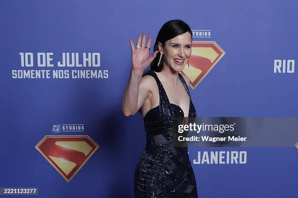 Rachel Rug Actress Rachel Brosnahan attends the red carpet for the Superman ...