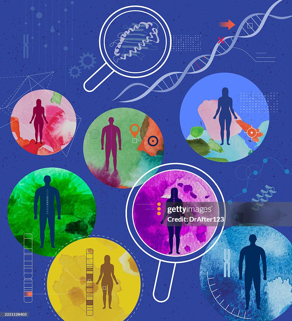 Human Vector Science Human Genomics Research Concept High-Res Vector Graphic - Getty Images