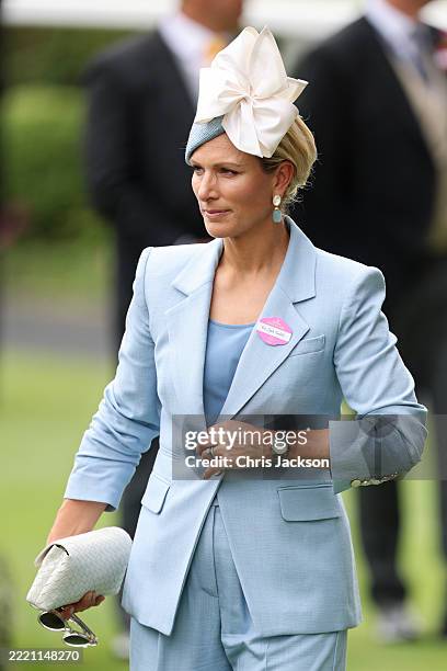 Zara Tindall attends day four of Royal Ascot at Ascot Racecourse on June 20, 2025 in Ascot, England.