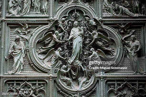 Bronze Sculpture Group From The Doors Of The Duomo Of Milan High