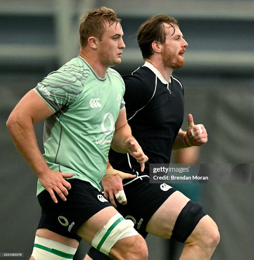 Ireland Rugby Squad Training and Media Conference
