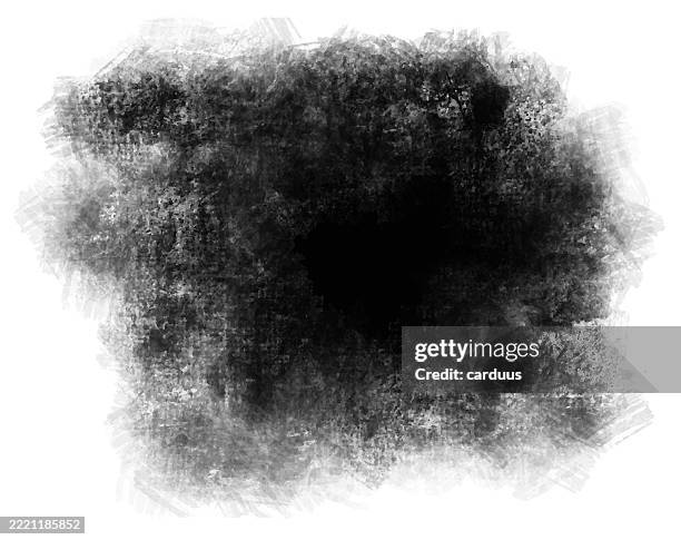 vector black and white watercolor texture - blob shape stock illustrations