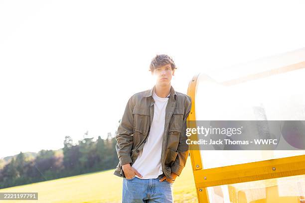 Wolverhampton Wanderers unveil new signing Fer Lopez at The Sir Jack Hayward Training Ground on June 19, 2025 in Wolverhampton, England.