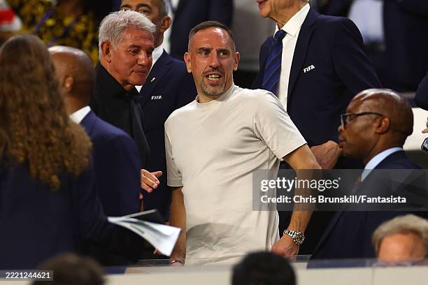 Franck Ribery looks on during the FIFA Club World Cup 2025 group C match between FC Bayern München and CA Boca Juniors at Hard Rock Stadium on June...