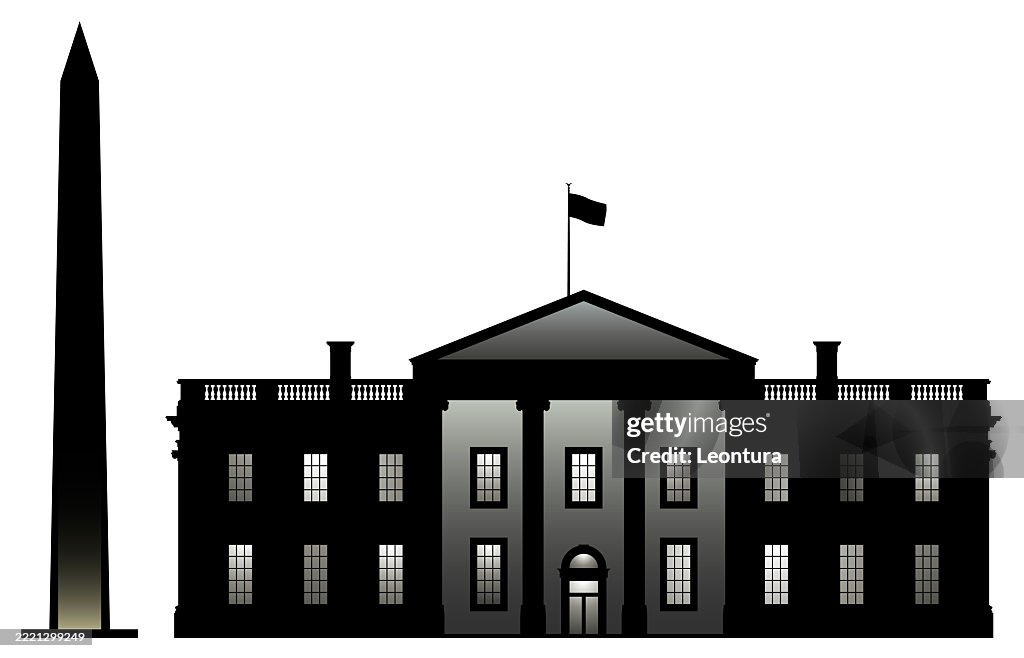 Whitehouse and Washington Monument, Washington DC