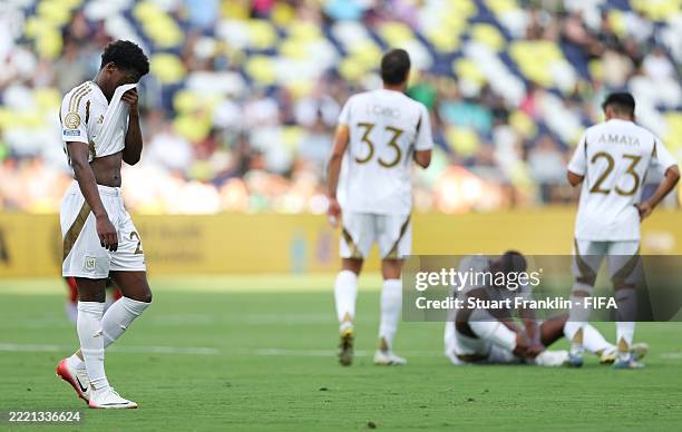 Javairô Dilrosun of Los Angeles Football Club looks dejected during the FIFA Club World Cup 2025 group D match between Los Angeles Football Club and...