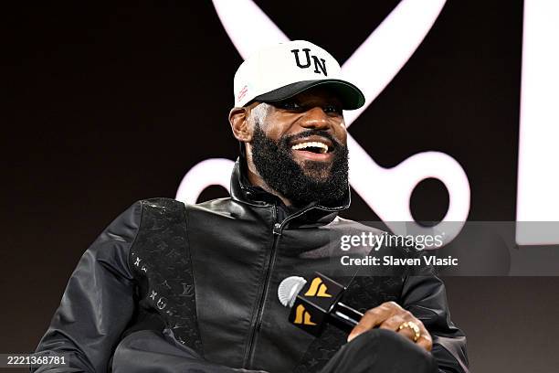 Lebron James speaks onstage during Fanatics Fest NYC 2025 at Javits Center on June 21, 2025 in New York City.