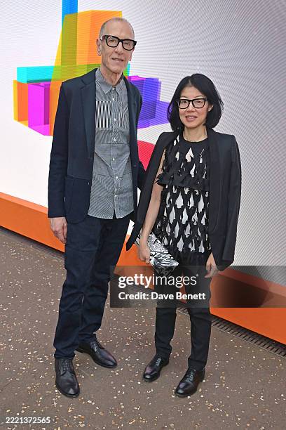 Christian Marclay and Lydia Yee, Whitechapel Gallery Chief Curator attend the Tate Modern 25th Anniversary Fundraising Gala on June 25, 2025 in...